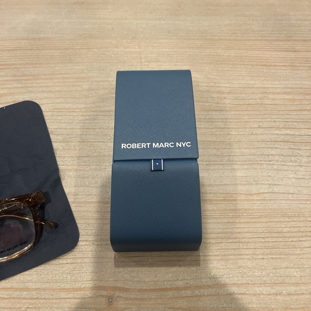 Robert Marc NYC 1037 Eyeglasses Frames 51-20-145 Coffee 494 Handmade in Japan - Picture 2 of 7